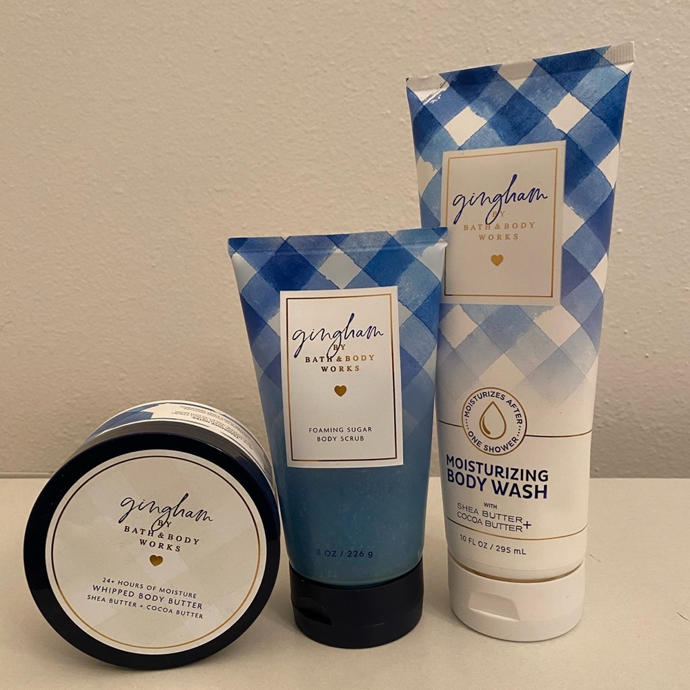 Bath & body works Gingham Set